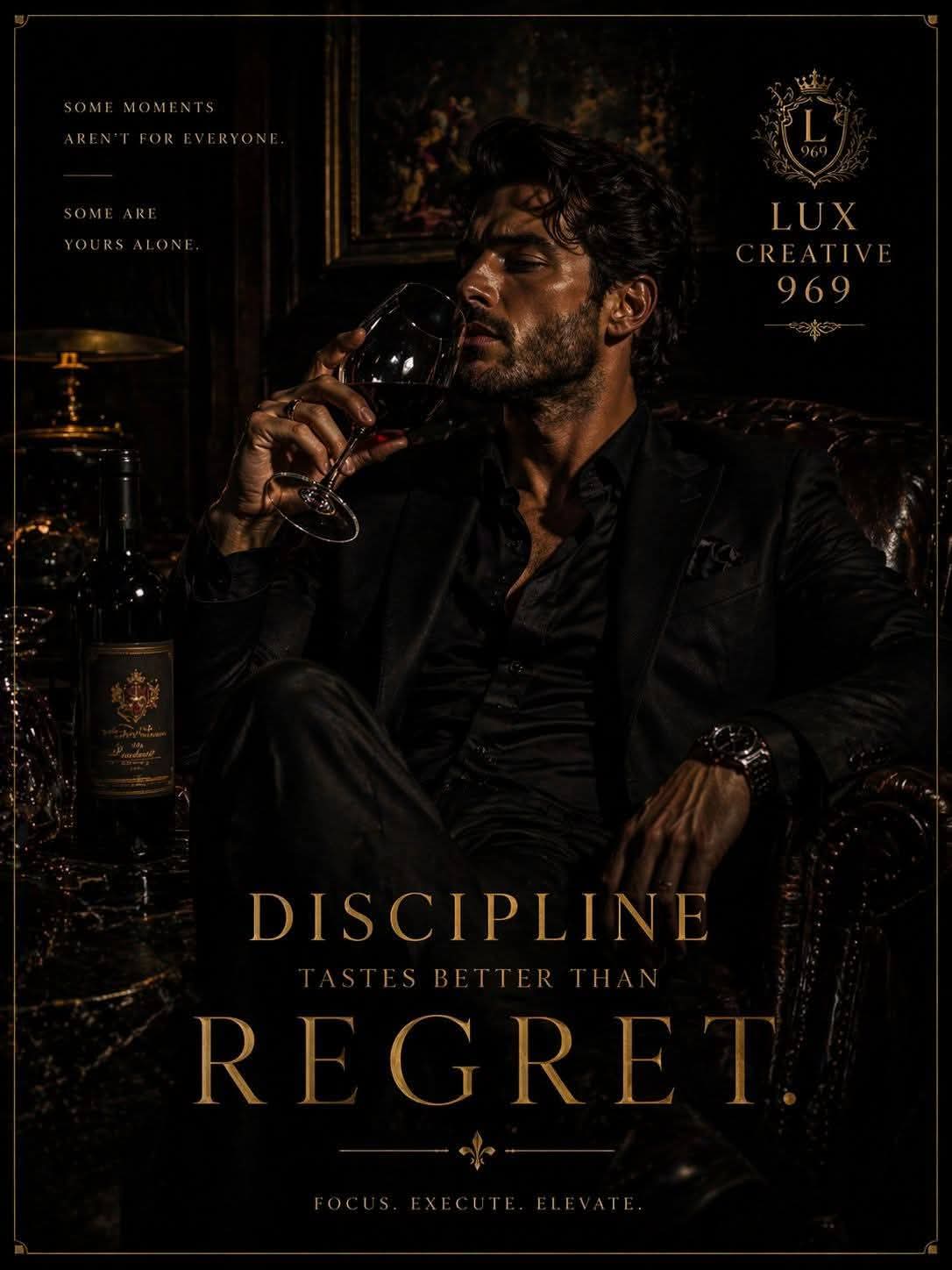 Discipline Is Better Than Regret original poetry artwork