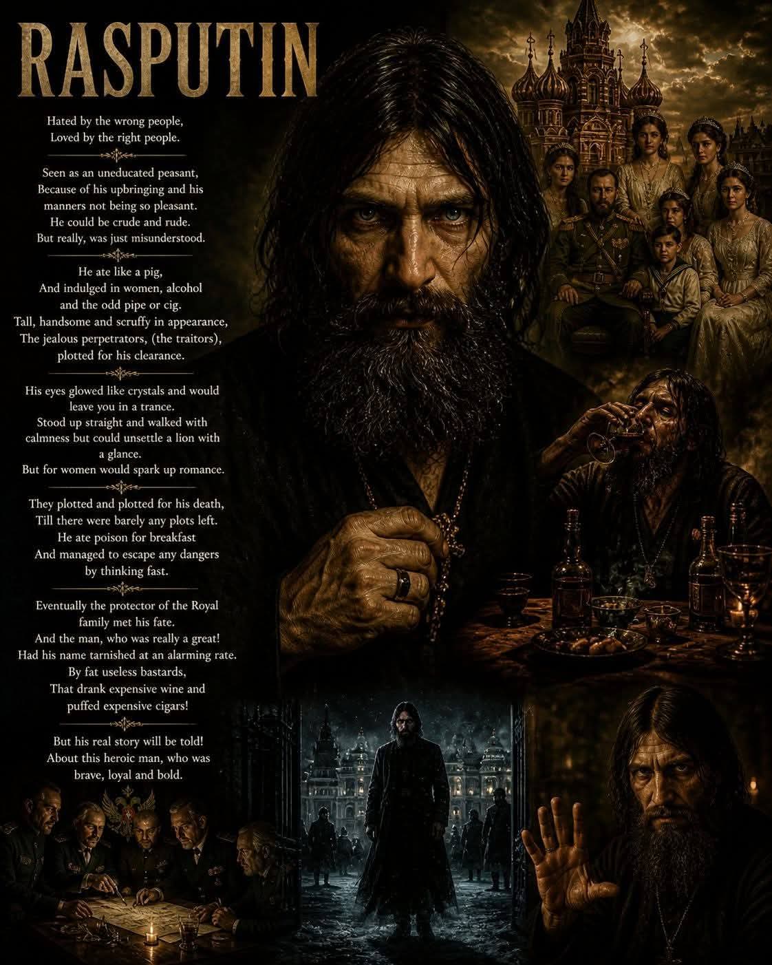 Rasputin original poetry artwork