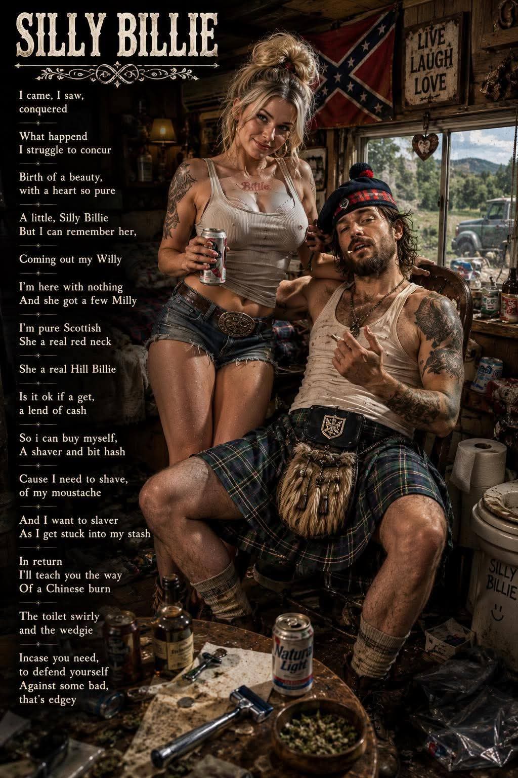 Silly Billie original poetry artwork