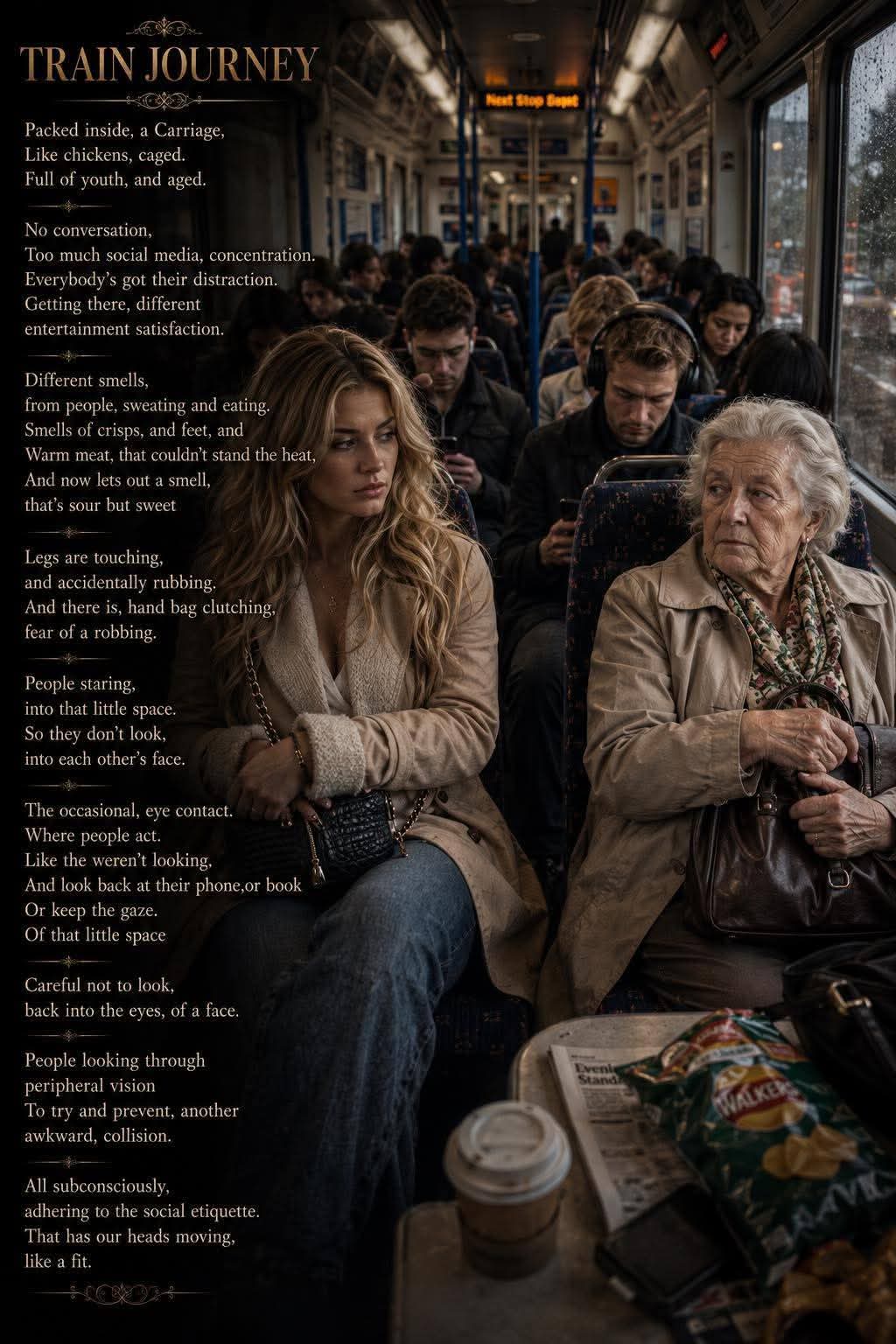 Rain Journey original poetry artwork