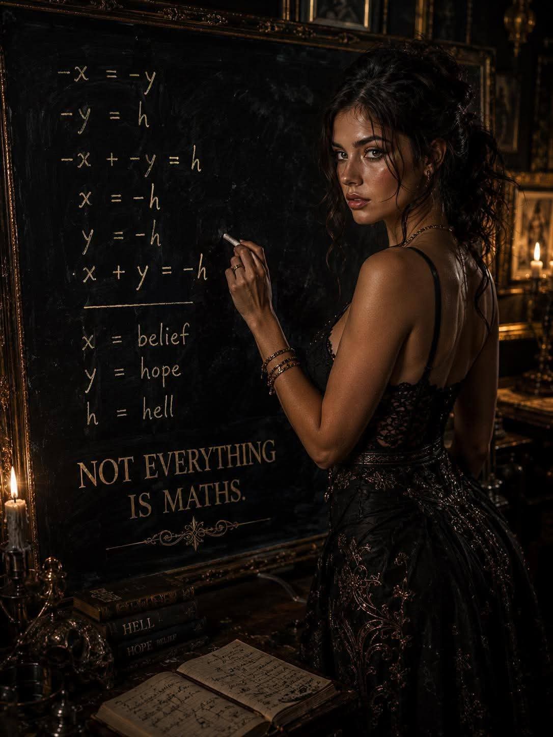 Not Everything Is Maths original poetry artwork