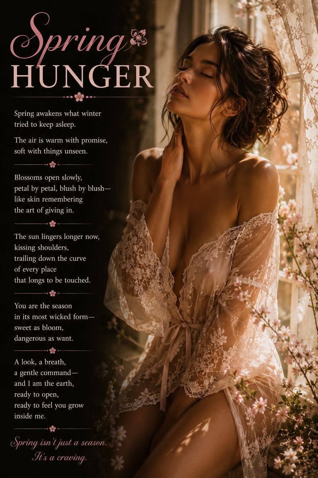 Spring Hunger original poetry artwork