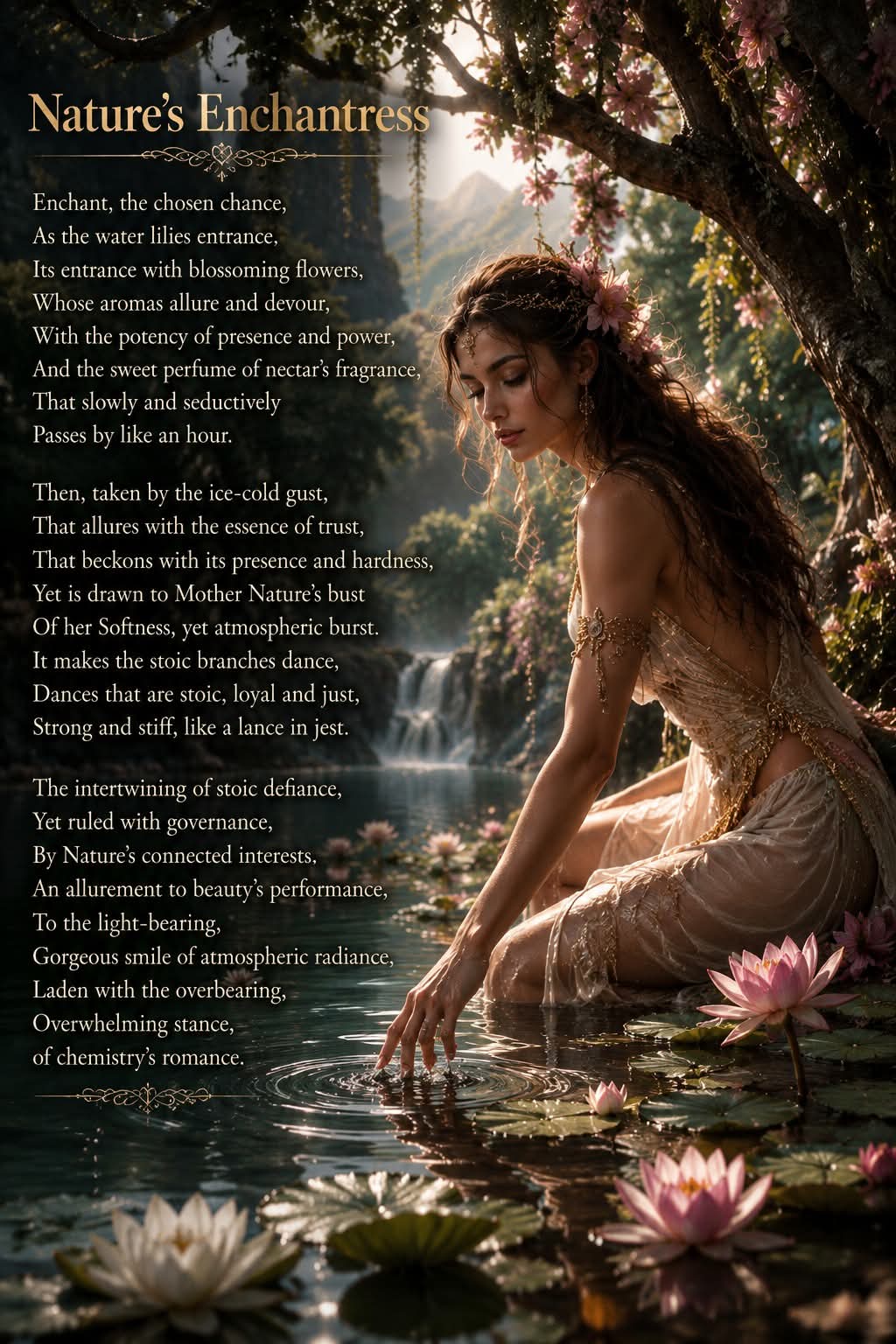 Nature's Enchantress original poetry artwork
