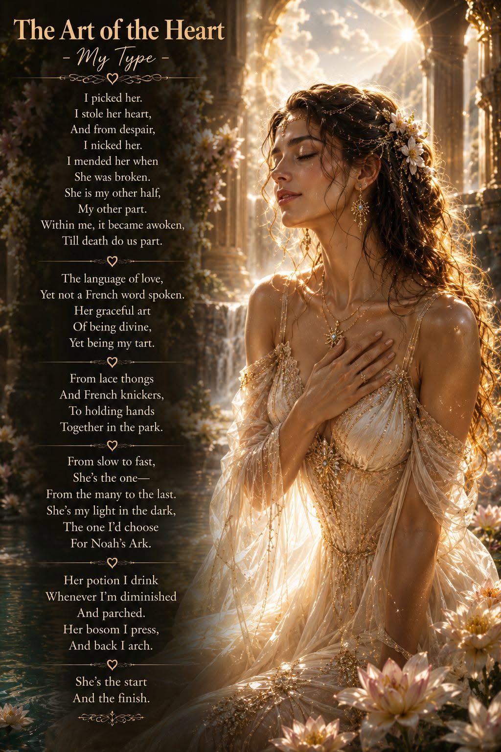 The Art of the Heart — My Type original poetry artwork