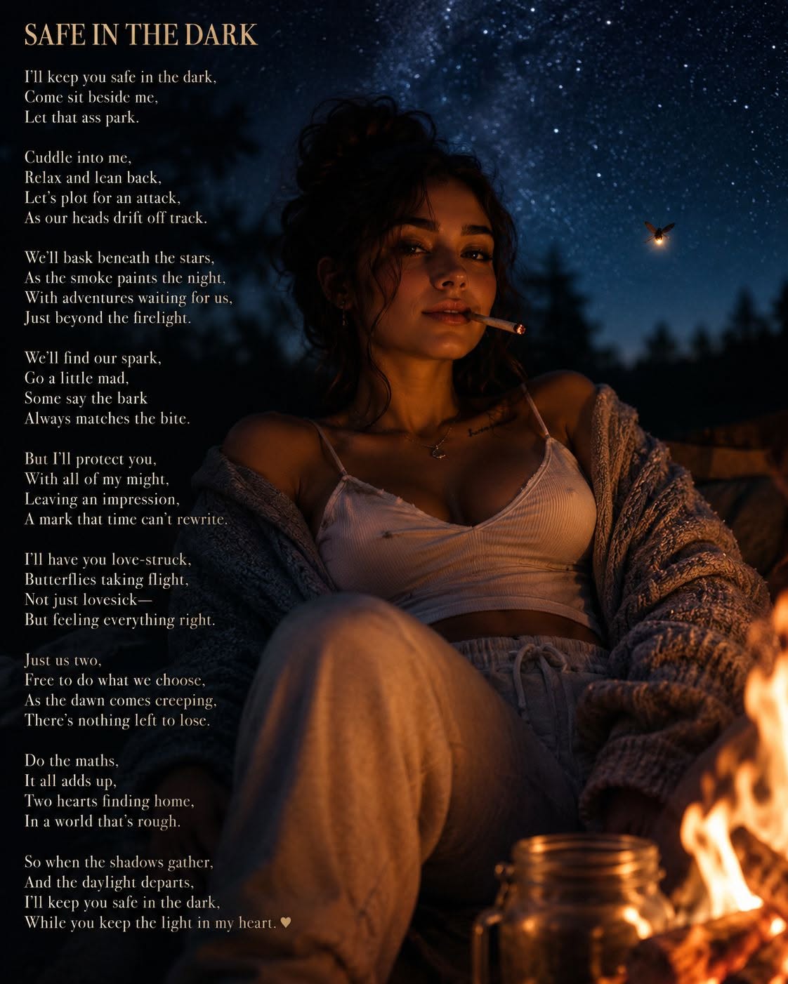 Safe in the Dark original poetry artwork