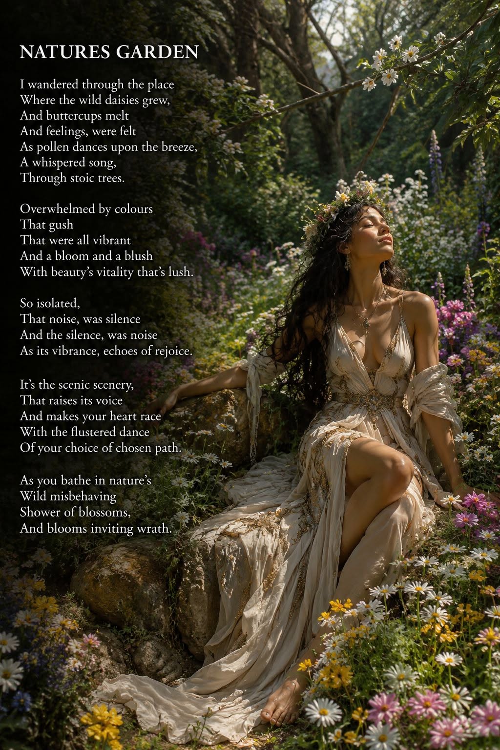 Nature's Garden original poetry artwork