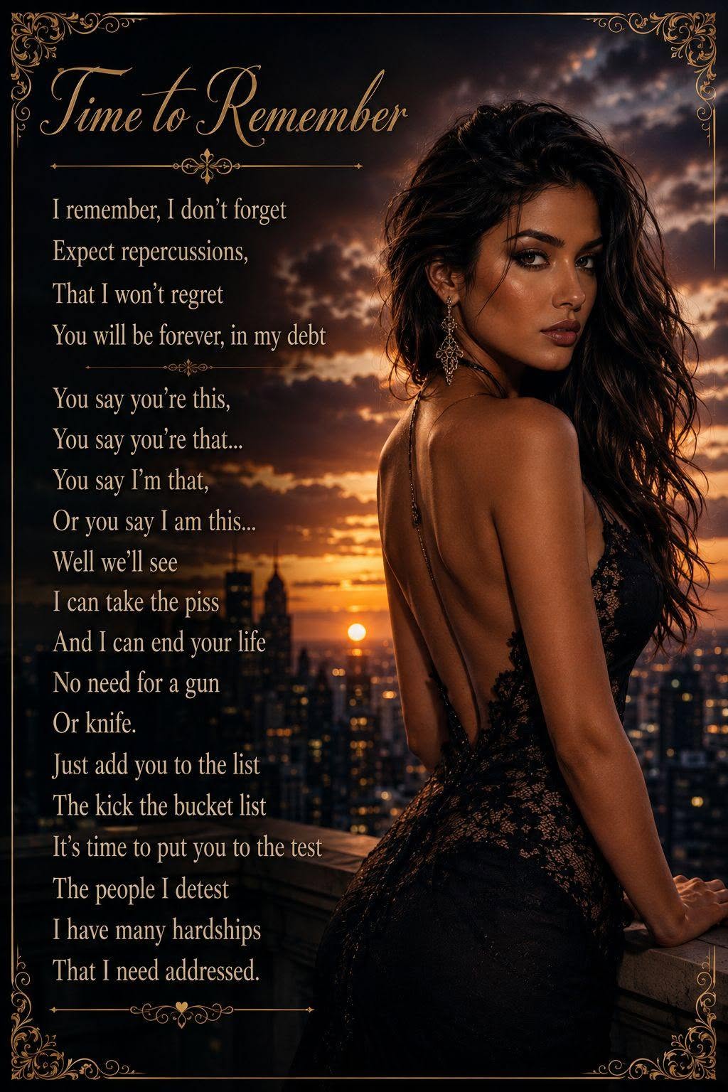 Time original poetry artwork