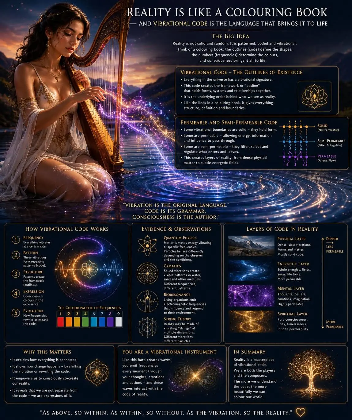 Sentium information plate comparing reality with a colouring book